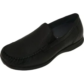 WALDLÄUFER Komfort Slipper Herko Herren, 353637343432 Schwarz 42 EU - Schwarz