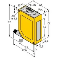 Turck Opto Sensor Q60VR3AFV1000Q1
