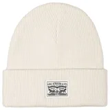 Levi's Damen Backpatch Beanie, Cream, UN - Einheitsgröße