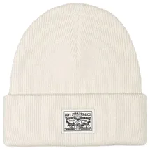 Levi's Damen Backpatch Beanie, Cream, UN - Einheitsgröße