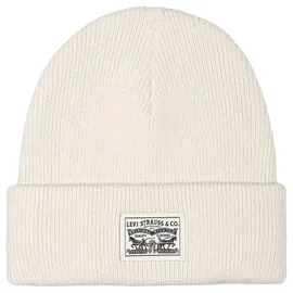 Levi's Damen Backpatch Beanie, Cream, UN - Einheitsgröße