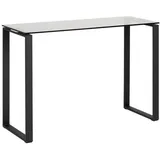 Ambia Home Konsolentisch Schwarz, Hellgrau, Metall, Glas, rechteckig, eckig, 40x76x110 cm, Wohnzimmer, Wohnzimmertische, Konsolentische