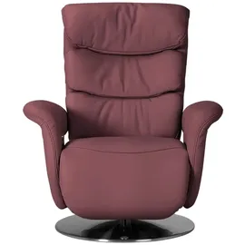 HIMOLLA Relaxsessel Leder 83 x 113 x 92 cm Rot mit Relax-Funktion