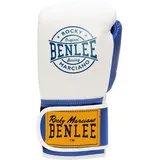BENLEE Rocky Marciano Benlee Boxhandschuhe aus Leder Metalshire Lederboxhandschuhe - White / Blue - 10 oz