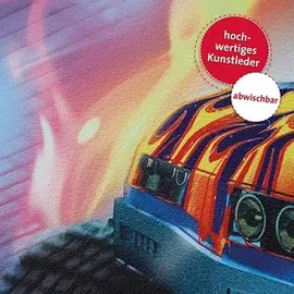 ROTH Schreibtischunterlage Monstertruck bunt Kunstleder 59,0 x 39,0 cm, 1 St.