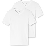 SCHIESSER UNCOVER by SCHIESSER Herren T-Shirt 2er Pack - V-Ausschnitt, S-3XL Weiß 3XL
