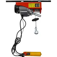 Wiltec Elektrische Seilwinde 480W bis 100/200kg, Motorwinde mit Seilzug