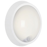 Briloner LED-Außenwandleuchte, Ø: 17 cm, Höhe: 7 cm, 12 W - weiss