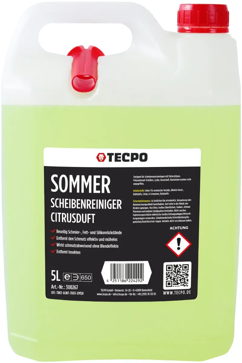 TECPO Sommer Scheibenreiniger, 5L