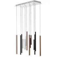 Brilliant Cembalo 14-flg. 4W LED integriert 180 cm zylinderförmig braun