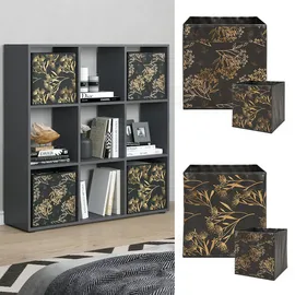 Vicco Raumteiler Nove 104 x 29 x 108 cm Schwarz