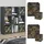Vicco Raumteiler Nove 104 x 29 x 108 cm Schwarz