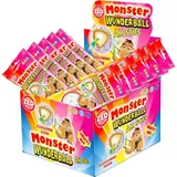 lollis Monster Wunderball Fruity am Stiel mit Kaugummi Kern 16 x 60 g