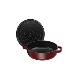 Staub Chistera Bräter 24 cm grenadine-rot