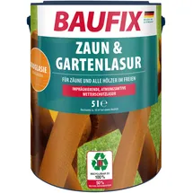 baufix Zaun- und Gartenlasur Braun seidenglänzend 5 l