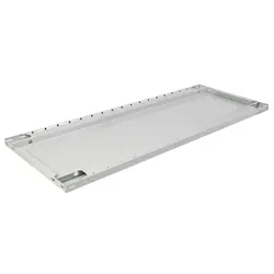 Zusatz-Fachboden für PROREGAL Fachbodenregal MULTIplus150 Stecksystem | BxT 100x60cm | Inkl. 4 Fachbodenträgern | Fachlast 150kg | Lichtgrau