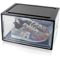 Lex21 Schuhbox Stapelbar Aufbewahrungsbox Kunststoffbox Schuhkasten Schuhkarton Schuhorganizer bis
