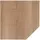 Hammerbacher Verbindungsplatte höhenverstellbar nussbaum, Trapezform 120,0 x 80,0 x 65,5 - 82,5 cm