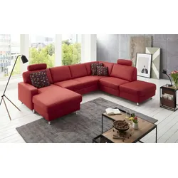 Kollektion Kraft Wohnlandschaft  Jana ¦ rot ¦ Maße (cm): B: 309 T: 235.0