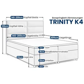 Best For Home Trinity K-4 140 x 200 cm Beige