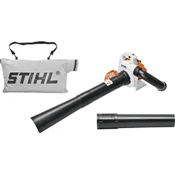 STIHL Benzin-Saughäcksler SH 56, Hubraum 27,2 cm3, Einhandbedienung, Blasrohr und 45 Liter Fangsack