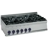 KBS Gastrotechnik Gas-Kochfläche 30kW 6 Brenner Tischgerät