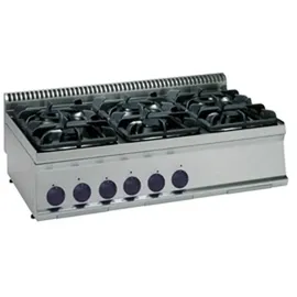 KBS Gastrotechnik Gas-Kochfläche 30kW 6 Brenner Tischgerät