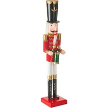 Beliani Nussknacker SVARTAN 90 cm Rot