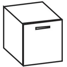 Artiqua 300 Unterschrank, Sanremo Eiche quer NB, 300-UST-2-45-L-7145-428 300-UST-2-45-L-7145-428