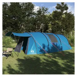 vidaXL Tunnelzelt 4-Personen Blau/Grau