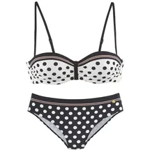 LASCANA Bügel-Bikini Damen Schwarz/Weiß 42 Cup C