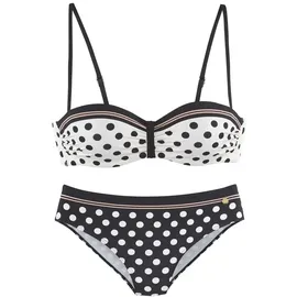 LASCANA Bügel-Bikini Damen Schwarz/Weiß 42 Cup C