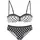 LASCANA Bügel-Bikini Damen Schwarz/Weiß 42 Cup C