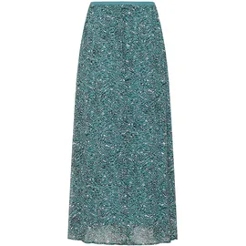 Kaffe Rock A-Linien-Röcke Teal/Black/White Bedruckt 44