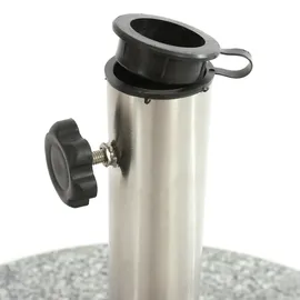 Mendler Schirmständer Granit 20 kg Grau