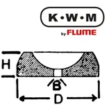 Flume KWM by FLUME KWM-Einpresslager Messing KL296, B 0,99-H 0,70-D 1,82 mm