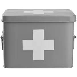 BUTLERS Medikamentenbox 23 x 17 x 16 cm 1-tlg. Grau