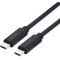 Value USB 2.0 Kabel, C-C, ST/ST, 100W, schwarz, 2