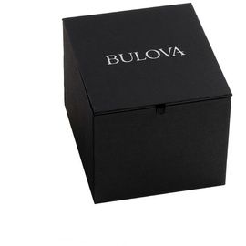 BULOVA Herren Analog Quarz Uhr mit Leder Armband 96B388