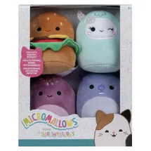 Squishmallows Micromallows Plüsch Kuscheltiere 6,5 cm 4er Set Sammelspielzeug