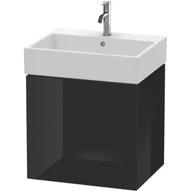 Duravit Waschtischunterschrank 2 Auszüge 58,4 x 54,4 x 45,9 cm Schwarz Hochglanz