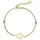 Jobo Blume Armband vergoldet mit 2 Zirkonia 22 cm