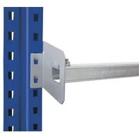 Schulte Lagertechnik Durchschubsicherung Holmlänge 1825 mm, verzinkt, Palettenüberstand 75 mm