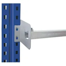 Schulte Lagertechnik Durchschubsicherung Holmlänge 1825 mm, verzinkt, Palettenüberstand 75 mm