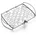 Grillkorb 28 x 20 cm Edelstahl Silber/Weiß