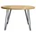 miliboo Runder Esstisch 116 x 76 cm braun/schwarz