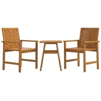 vidaXL Garten-Lounge-Set 3-tlg. Massivholz Akazie braun