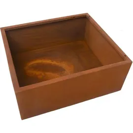 Estexo Springbrunnen Wasserfall Wasserlauf Zierbrunnen Rost 77x66x128 cm