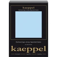 Kaeppel Spannbettlaken Jersey Mako Elastan 140 x 200 - 160 x 200 cm hellblau