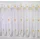 Stickereien Plauen Scheibengardine BLÜMCHEN (1 St), Durchzuglöcher, transparent, Voile beige|weiß 95 cm x 50 cm